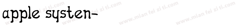 apple systen字体转换